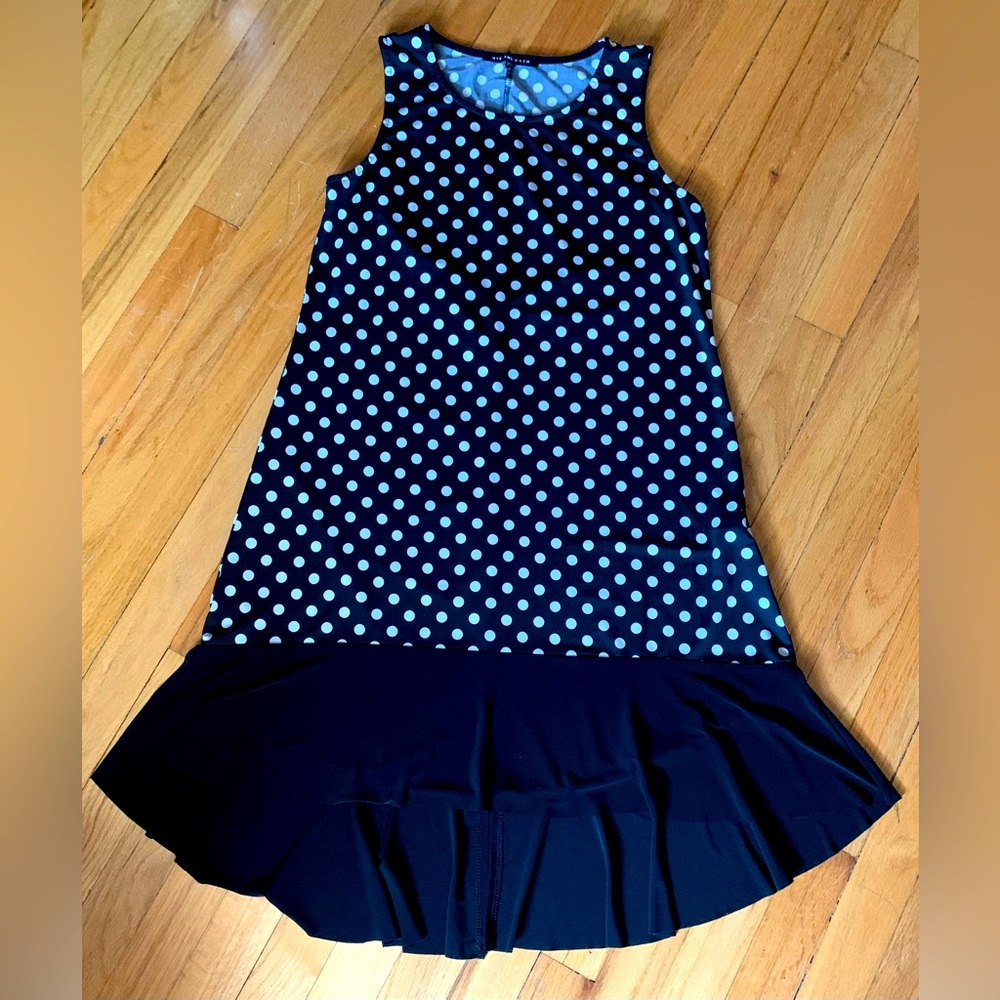 Black and white poka-dot dress size medium